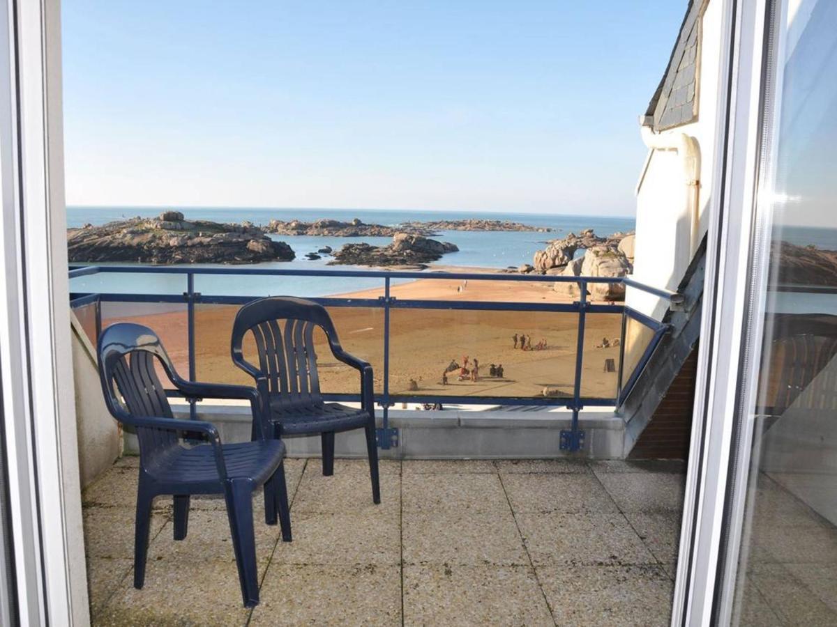 Appartement Terrasse Bord De Mer A Tregastel Avec Parking - Fr-1-368-19 Exteriér fotografie