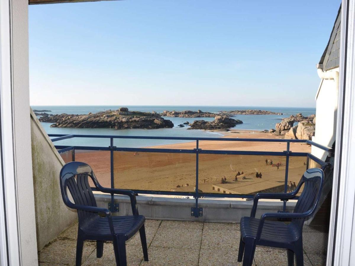 Appartement Terrasse Bord De Mer A Tregastel Avec Parking - Fr-1-368-19 Exteriér fotografie